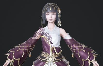 古装汉服 可爱古风小女孩
