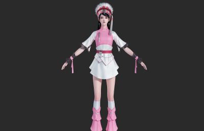 少数民族小姐姐 苗族白族少女