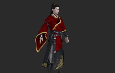 古代帅气的侠客 古装汉服人物