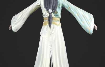古代绿衣侠客 仙侠剑客 古装汉服