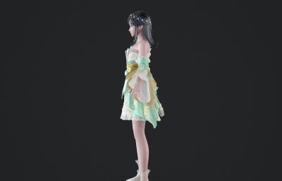 古风裙子萝莉女孩 古代武侠人物