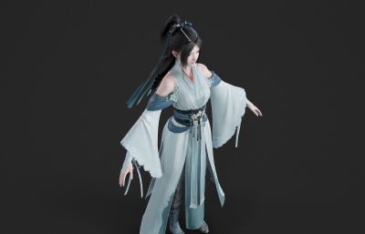 清秀古装美女小姐姐