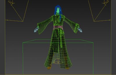 古代绿衣侠客 仙侠剑客 古装汉服
