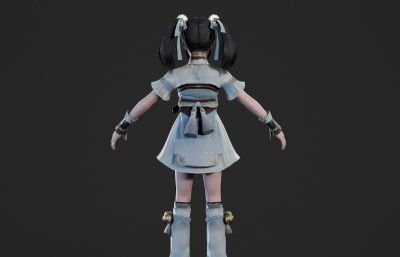 胖嘟嘟的古装小女孩