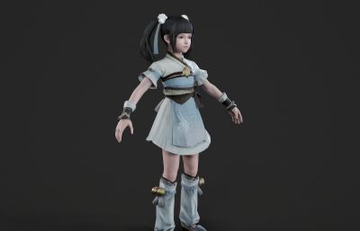 胖嘟嘟的古装小女孩