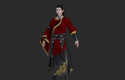 古代帅气的侠客 古装汉服人物