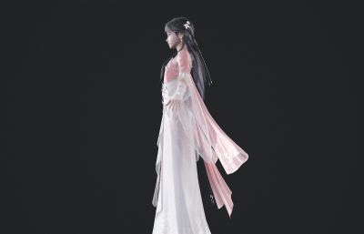 古装长裙公主 小女孩