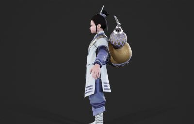 古装武侠道童 小道士 古装汉服小孩
