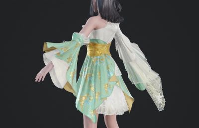 古风裙子萝莉女孩 古代武侠人物