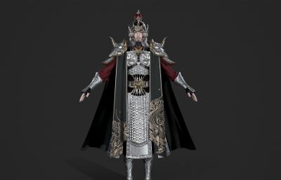 古代武将将军 盔甲铠甲 山文甲