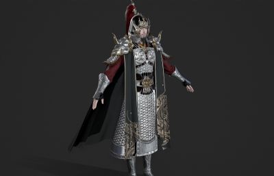 古代武将将军 盔甲铠甲 山文甲