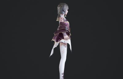 古装汉服 可爱古风小女孩