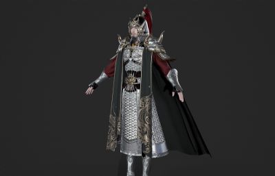 古代武将将军 盔甲铠甲 山文甲