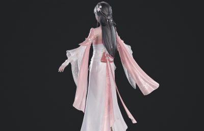 古装长裙公主 小女孩