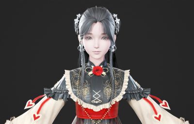 萝莉少女 古风汉服 古装仙侠人物