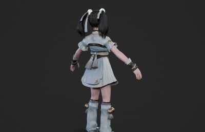 胖嘟嘟的古装小女孩