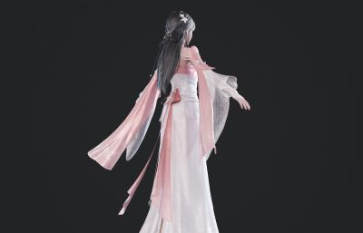 古装长裙公主 小女孩