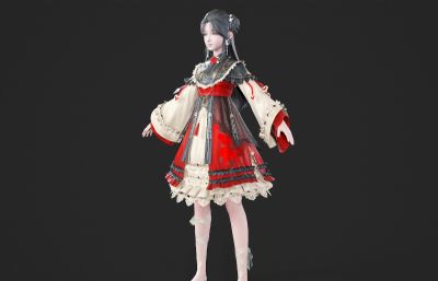 萝莉少女 古风汉服 古装仙侠人物