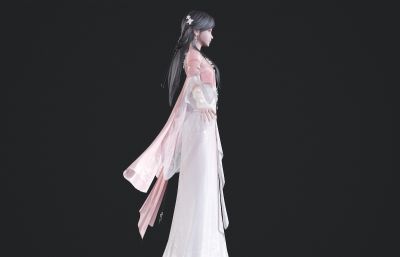 古装长裙公主 小女孩