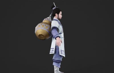古装武侠道童 小道士 古装汉服小孩