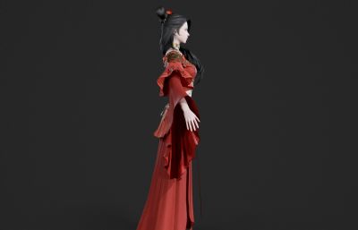 古代红妆新娘小姐姐