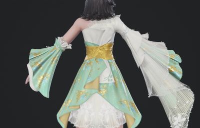 古风裙子萝莉女孩 古代武侠人物