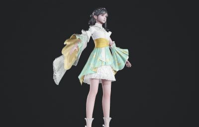 古风裙子萝莉女孩 古代武侠人物