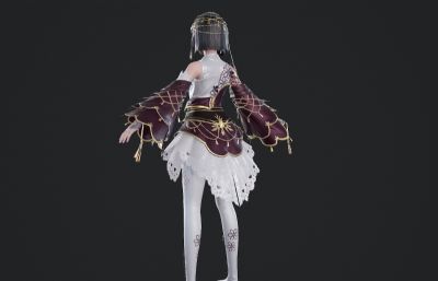 古装汉服 可爱古风小女孩