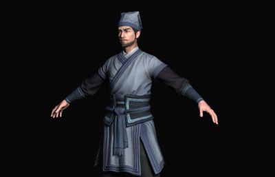 古代家丁仆人 古装汉服小厮