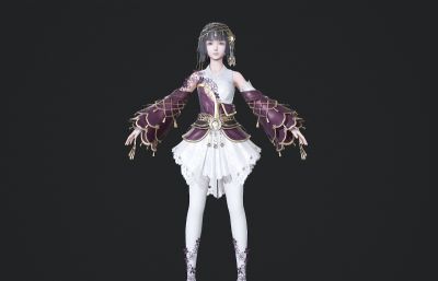 古装汉服 可爱古风小女孩