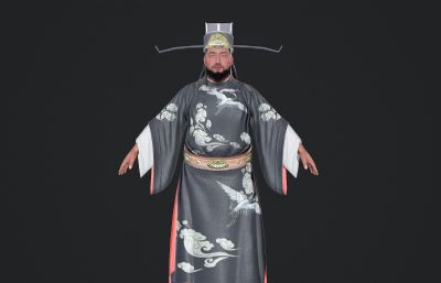 古代文官官员  古装大臣 胖子贪官