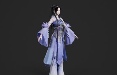 紫衣仙侠小姐姐