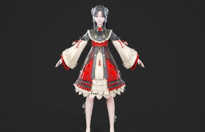 萝莉少女 古风汉服 古装仙侠人物