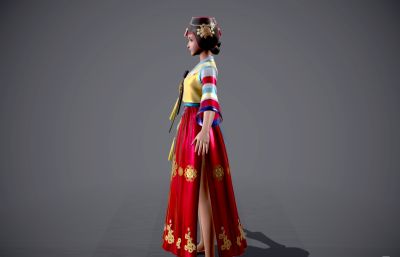 古装汉服 朝鲜族新年服装
