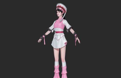 少数民族小姐姐 苗族白族少女