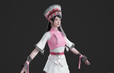 少数民族小姐姐 苗族白族少女