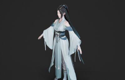 清秀古装美女小姐姐