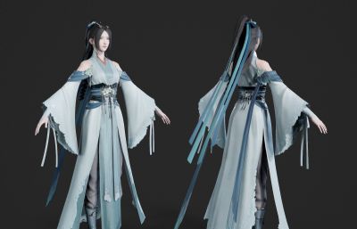 清秀古装美女小姐姐