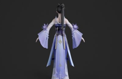 紫衣仙侠小姐姐