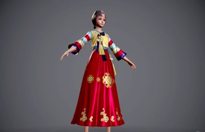 古装汉服 朝鲜族新年服装