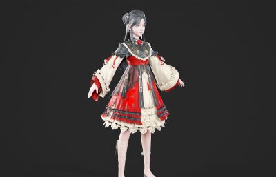 萝莉少女 古风汉服 古装仙侠人物