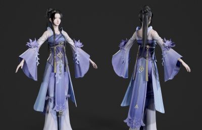 紫衣仙侠小姐姐