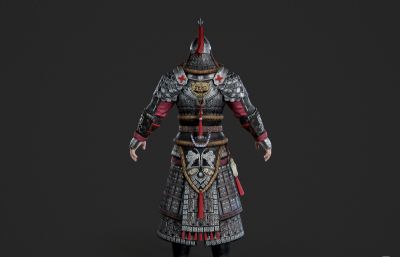 古代蒙古士兵 铠甲战士