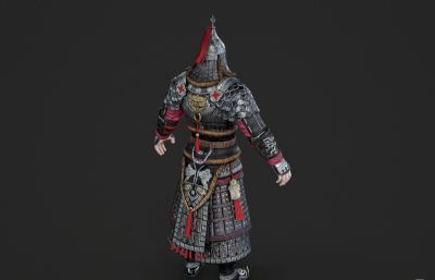 古代蒙古士兵 铠甲战士