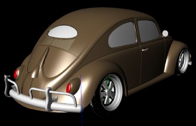 1957款大众甲壳虫汽车rhino模型