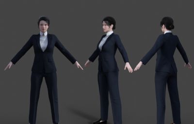 商务女性 银行职员 上班族西装套装