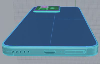 荣耀X60GT手机外观rhino模型