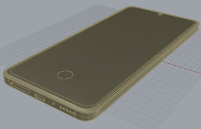小米 POCO M7 Pro手机外观rhino模型