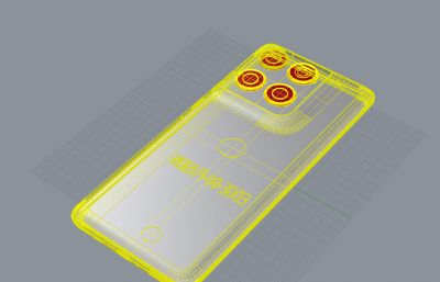moto edge 60 fusion 5g手机外观模型