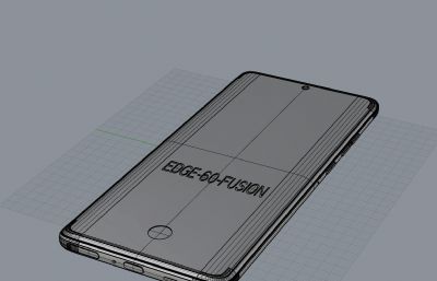 moto edge 60 fusion 5g手机外观模型